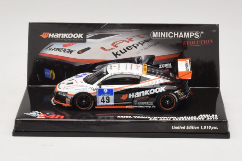 Audi R8 LMS GT3 #49 Krebs / Vogler Hankook 24 Hours of Nurburgring 2010 Minichamps 1:43 437101949 メタル