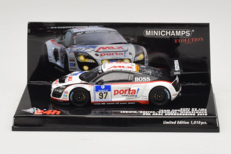 Audi R8 LMS GT3 #97 Phoenix Racing 24 Hours of Nurburgring 2010 Minichamps 1:43 437101997 メタル