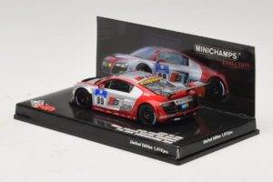Audi R8 LMS GT3 #99 F. Biela / M. Fassler Phoenix Racing 24 Hours of Nurburgring 2010 Minichamps 1:43 437101999 メタル - 画像 3/5