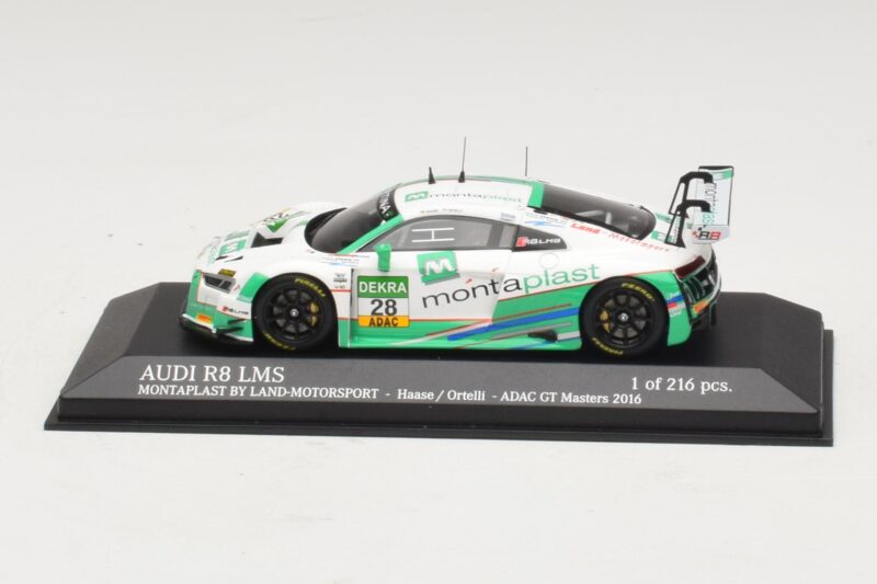 Audi R8 LMS Montaplast By Land-Motorsport #28 C. Haase / S. Ortelli ADAC GT Masters 2016 Minichamps 1:43 437161198 メタル