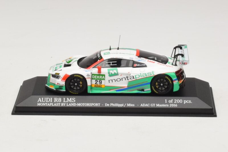 Audi R8 LMS Montaplast By Land-Motorsport #29 C. De Phillippi / C. Mies ADAC GT Masters 2016 Minichamps 1:43 437161129 メタル