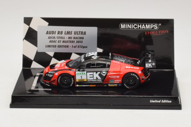 Audi R8 LMS Ultra #1 EK S. Asch / Stoll ADAC GT Masters 2013 Minichamps 1:43 437130101 メタル