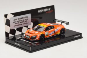Audi R8 LMS Ultra #100 MS Racing Patel / Dobitsch ADAC GT Masters 2013 Minichamps 1:43 437130100 メタル - 画像 2/5