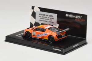 Audi R8 LMS Ultra #100 MS Racing Patel / Dobitsch ADAC GT Masters 2013 Minichamps 1:43 437130100 メタル - 画像 3/5