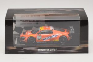 Audi R8 LMS Ultra #100 MS Racing Patel / Dobitsch ADAC GT Masters 2013 Minichamps 1:43 437130100 メタル - 画像 5/5