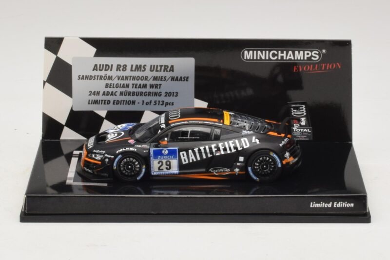 Audi R8 LMS Ultra #29 Team WRT Sandstorm L. Vanthoor 24 Hours of Nurburgring 2013 Minichamps 1:43 437130129 メタル