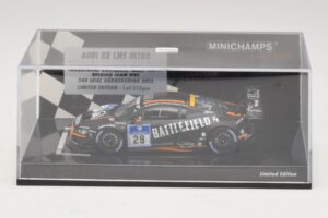 Audi R8 LMS Ultra #29 Team WRT Sandstorm L. Vanthoor 24 Hours of Nurburgring 2013 Minichamps 1:43 437130129 メタル - 画像 4/5