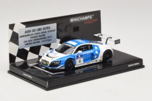 Audi R8 LMS Ultra #4 Phoenix Racing Ammermuller / H-J. Stuck 24 Hours of Nurburgring 2013 Minichamps 1:43 437131304 メタル - 画像 2/5