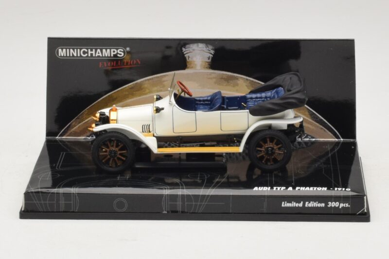 Audi Typ A Phaeton ホワイト ブルー Minichamps 1:43 437019032 メタル