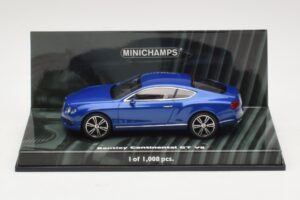 Bentley Continental GT V8 ブルーメタリック Minichamps 1:43 436139982 メタル