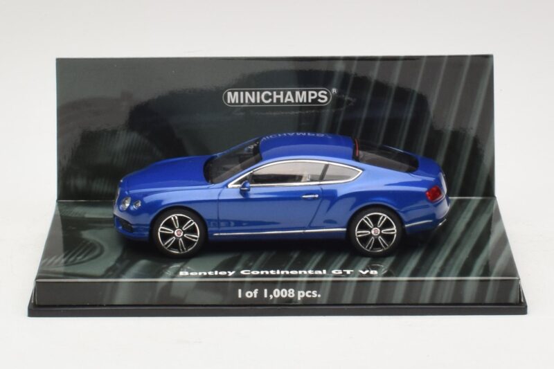 Bentley Continental GT V8 ブルーメタリック Minichamps 1:43 436139982 メタル
