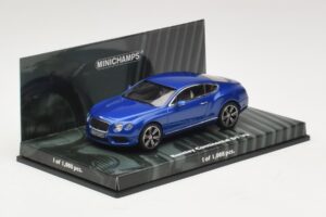 Bentley Continental GT V8 ブルーメタリック Minichamps 1:43 436139982 メタル - 画像 2/4