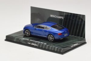 Bentley Continental GT V8 ブルーメタリック Minichamps 1:43 436139982 メタル - 画像 3/4