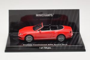 Bentley Continental GTC Speed レッド Minichamps 1:43 436139061 メタル