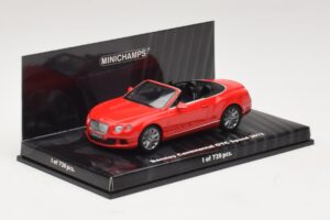 Bentley Continental GTC Speed レッド Minichamps 1:43 436139061 メタル - 画像 2/4