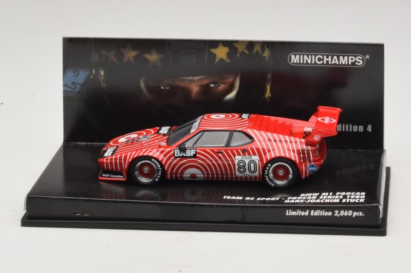 BMW M1 Procar #80 H-J. Stuck Procar Series 1980 Minichamps 1:43 444891604 メタル