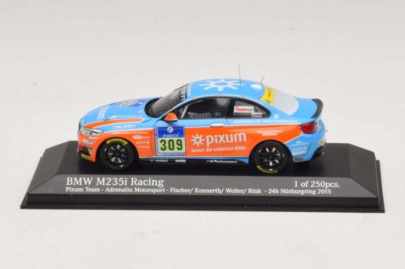BMW M235i Pixum Team #309 Fischer / Konnerth 24 Hours of Nurburgring 2015 Minichamps 1:43 437152509 メタル