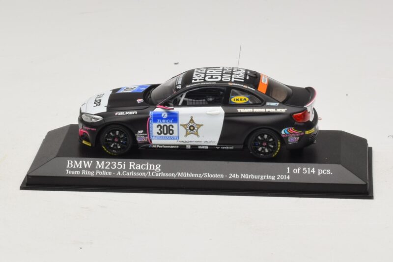 BMW M235i Ring Police Team #306 Carlsson 24 Hours of Nurburgring 2014 Minichamps 1:43 437142406 メタル