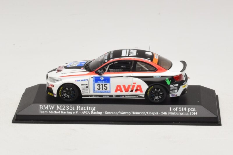 BMW M235i Team Mathol #315 24 Hours of Nurburgring 2014 Minichamps 1:43 437142415 メタル