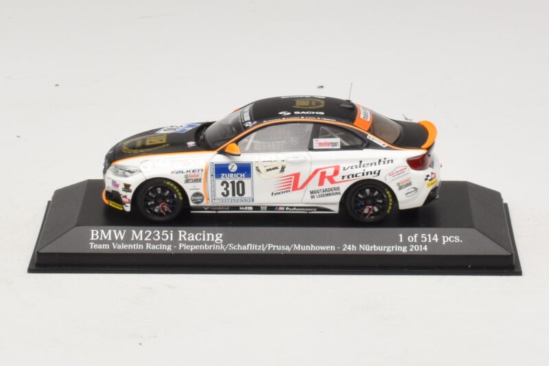 BMW M235i Team Valentin Racing #310 Piepenbrink 24 Hours of Nurburgring 2014 Minichamps 1:43 437142410 メタル