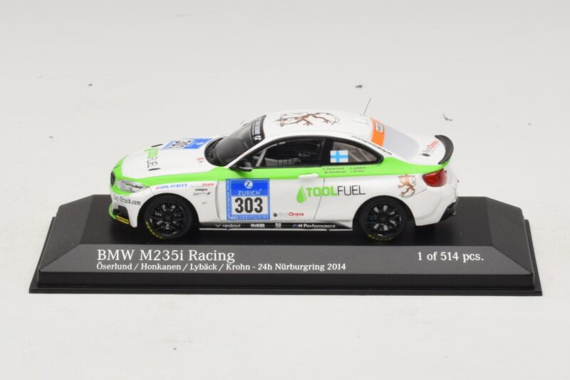 BMW M235i ToolFuel #303 Krohn 24 Hours of Nurburgring 2014 Minichamps 1:43 437142403 メタル