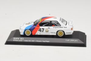 BMW M3 E30 M-Team Linder #47 Vogt / Herger Winners ETC Zolder 1987 Minichamps 1:43 430872047 メタル