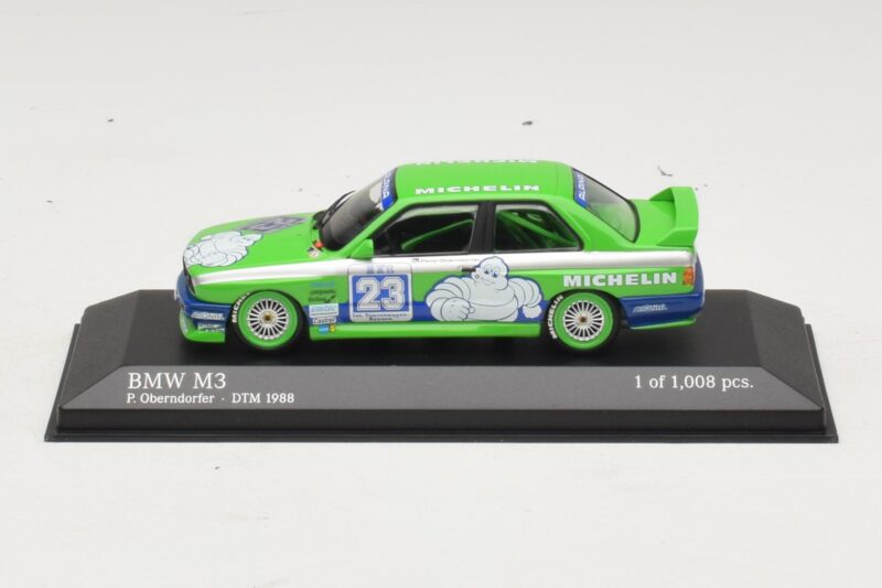 BMW M3 E30 Michelin #23 C. Oberndorfer DTM 1988 Minichamps 1:43 430882023 メタル
