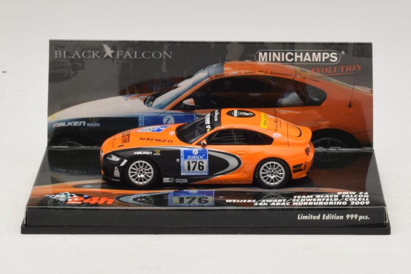 BMW Z4 GT3 Black Falcon #176 24 Hours of Nürburgring 2009 Minichamps 1:43 437092776 メタル