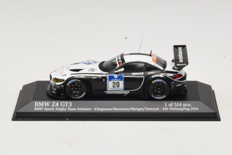 BMW Z4 GT3 BMW Sports Trophy #20 Klingmann / Baumann 24 Hours of Nurburgring 2014 Minichamps 1:43 437142030 メタル