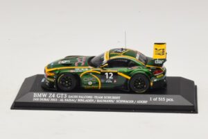 BMW Z4 GT3 Saudi Falcons #12 Al Faisal / Binladen 24 Hours of Dubai 2013 Minichamps 1:43 437132412 メタル