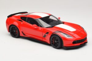Chevrolet Corvette C7 Grand Sport レッド ホワイトストライプ AUTOart 1:18 71274 コンポジット - 画像 6/8