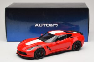Chevrolet Corvette C7 Grand Sport レッド ホワイトストライプ AUTOart 1:18 71274 コンポジット - 画像 8/8
