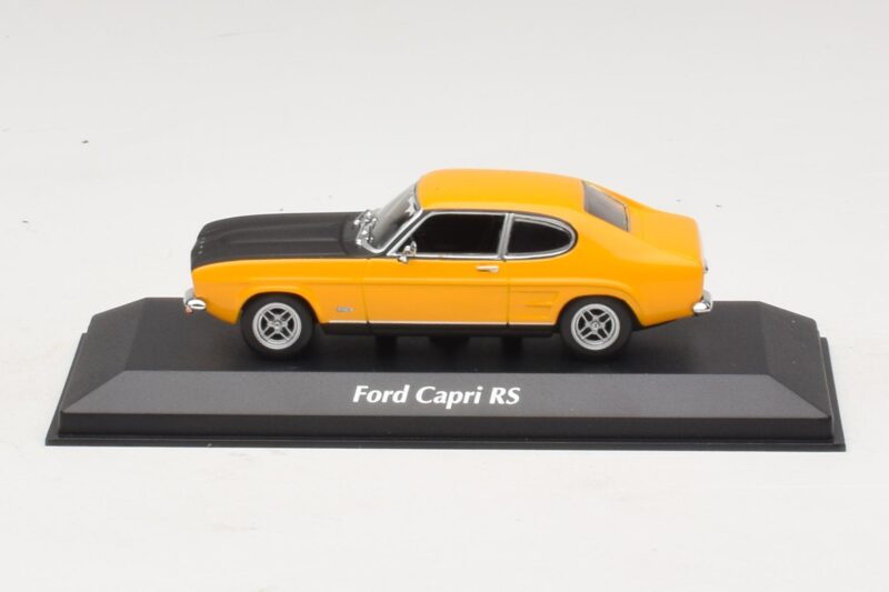 Ford Capri Mk1 RS イエロー ブラックフード付き Maxichamps 1:43 940085800 メタル
