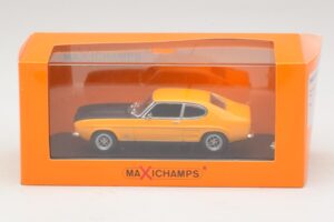 Ford Capri Mk1 RS イエロー ブラックフード付き Maxichamps 1:43 940085800 メタル - 画像 4/4
