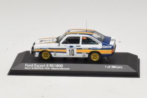 Ford Escort Mk2 RS1800 #10 A. Vatanen / D. Richards Rally Acropolis 1978 Minichamps 1:43 400808410 メタル