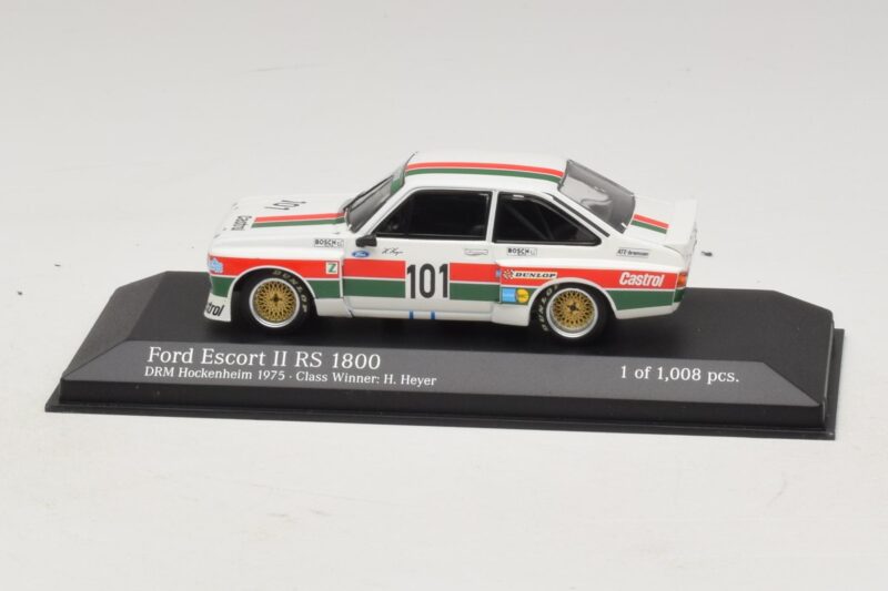 Ford Escort Mk2 RS1800 #10 H. Heyer Class Winner DRM Hockenheim 1975 Minichamps 1:43 400758491 メタル