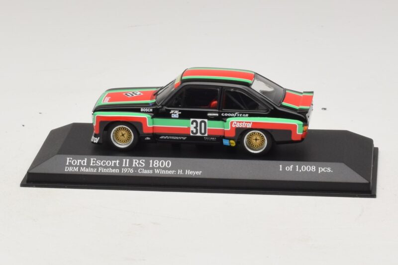 Ford Escort Mk2 RS1800 #30 H. Heyer Class Winner DRM Mainz-Finthen 1976 Minichamps 1:43 400768430 メタル