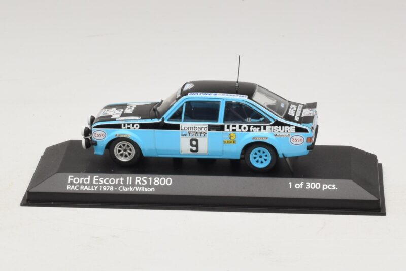 Ford Escort Mk2 RS1800 #9 R. Clark / Wilson RAC Rally 1978 Minichamps 1:43 400788409 メタル
