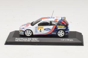 Ford Focus RS WRC #4 C. McRae / N. Grist Rally Monte Carlo 2001 Minichamps 1:43 430018904 メタル