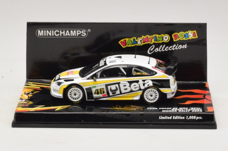 Ford Focus RS WRC #46 V. Rossi / C. Cassina Monza Rally Show 2008 Minichamps 1:43 400088946 メタル