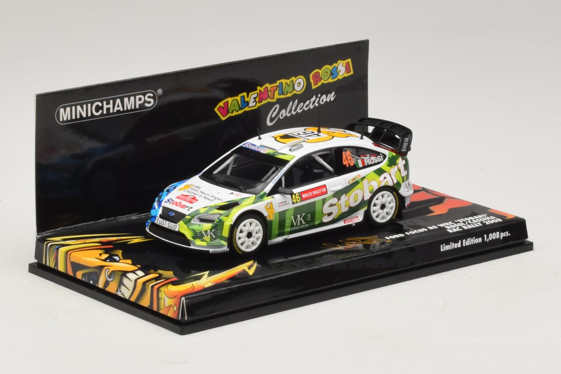 ミニチャンプス フォード フォーカス WRC バレンティーノ・ロッシ 2006 Minichamps Ford Focus RS WRC ロッシ 2008 1/43