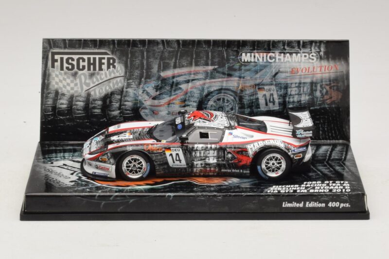 Ford GT GT3 Fisher #14 M. Eskelinen / Nygaard FIA GT3 European Championship Brno 2010 Minichamps 1:43 437108414 メタル