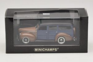 Ford V8 De Luxe Woody Station Wagon ブラウン ブルー Minichamps 1:43 400082112 メタル - 画像 4/4