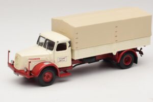 Henschel HS 140 フラットベッドトラック ホワイト レッド Minichamps 1:43 439171020 メタル