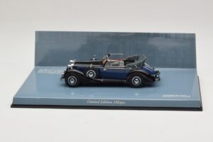 Horch 853 A Sport Cabriolet ブラックブルー Minichamps 1:43 436012036 メタル