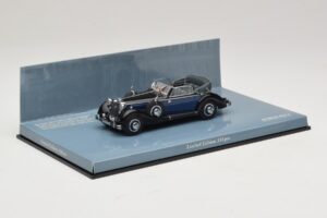 Horch 853 A Sport Cabriolet ブラックブルー Minichamps 1:43 436012036 メタル - 画像 2/5