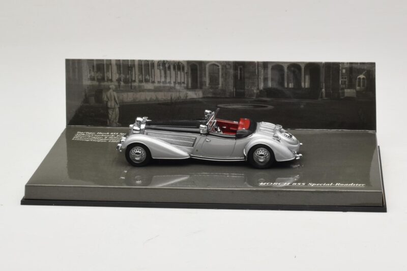 Horch 855 Special Roadster シルバーブラック Minichamps 1:43 436014204 メタル
