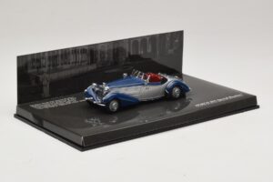 Horch 855 Special Roadster シルバーブルー Minichamps 1:43 436014202 メタル - 画像 2/5