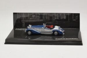 Horch 855 Special Roadster シルバーブルー 外箱なし Minichamps 1:43 436014202-O1 メタル