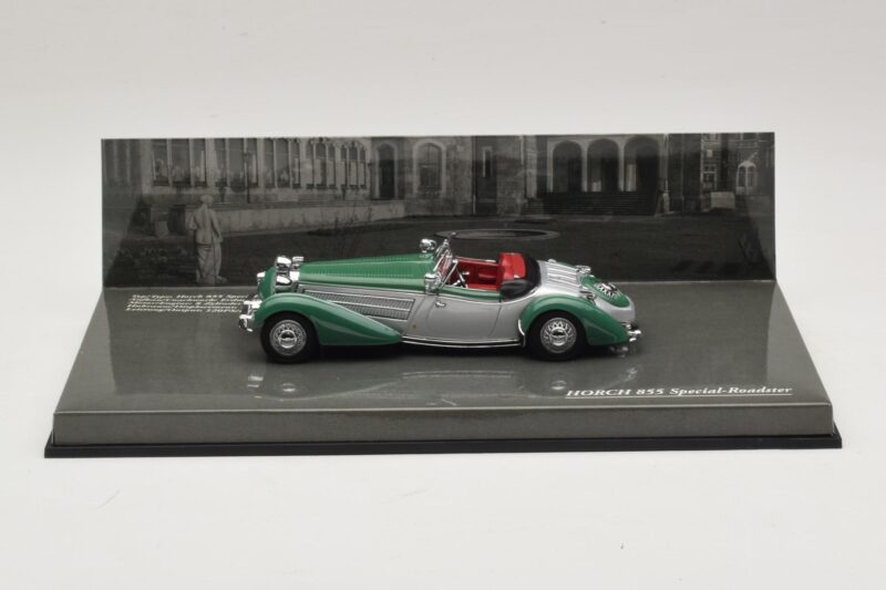 Horch 855 Special Roadster シルバーグリーン Minichamps 1:43 436014205 メタル